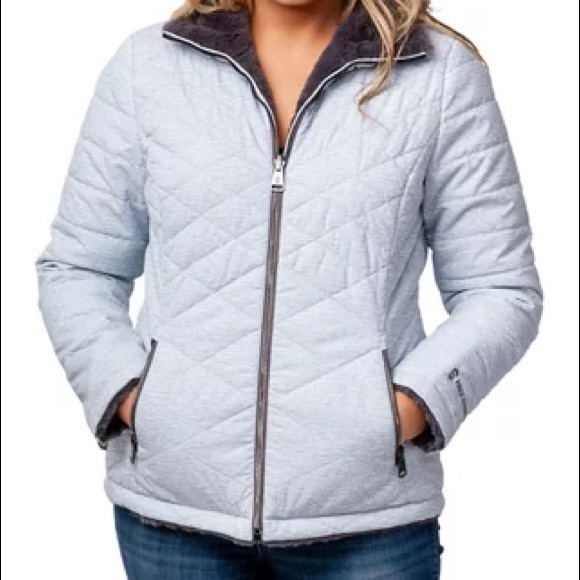 Free Country Grey/White Reversible Jacket - Picture 1 of 9